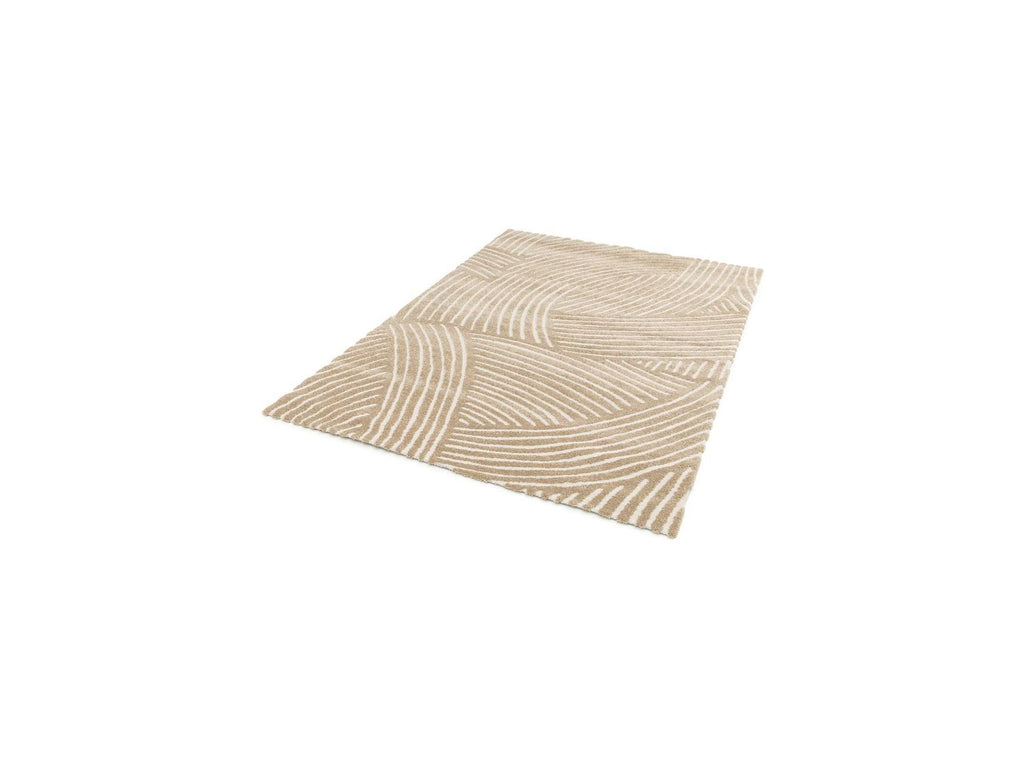 Stan - Tapis Poils Courts - Motif Abstrait - Marron