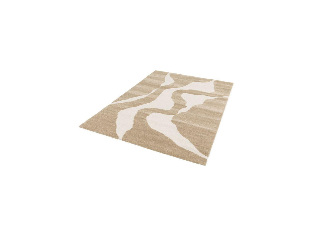 Colas - Tapis Poils Courts - Motif Abstrait - Marron