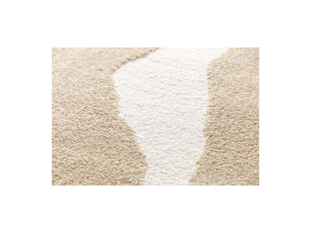 Colas - Tapis Poils Courts - Motif Abstrait - Marron