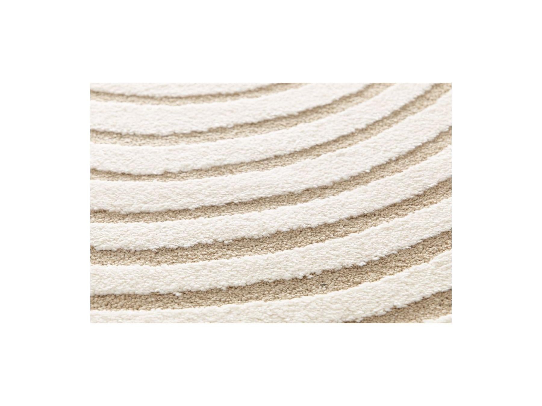 Briac - Tapis Poils Courts - Motif Géométrique - Marron