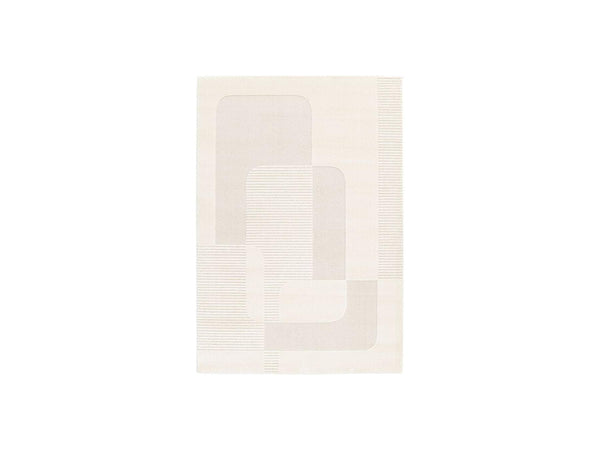 Clotaire - Alfombra de pelo corto - Motivo abstracto - Beige