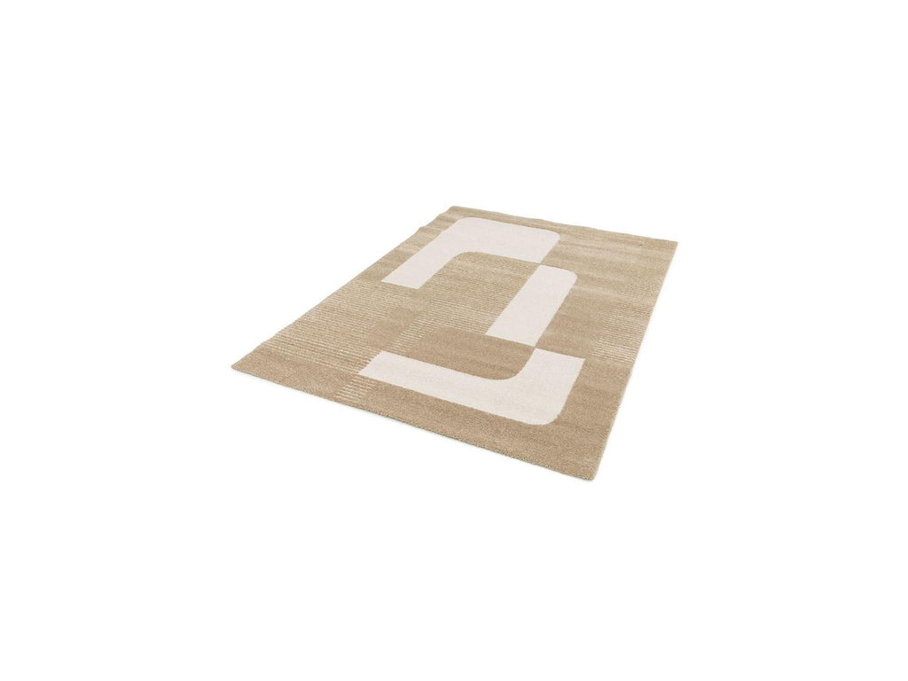 Clotaire - Short-Pile Rug - Abstract Pattern - Brown