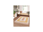 Loan - Tapis Poils Longs - Motif Graphique - Jaune