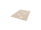 Caleb - Tapis Poils Longs - Motif Graphique - Beige