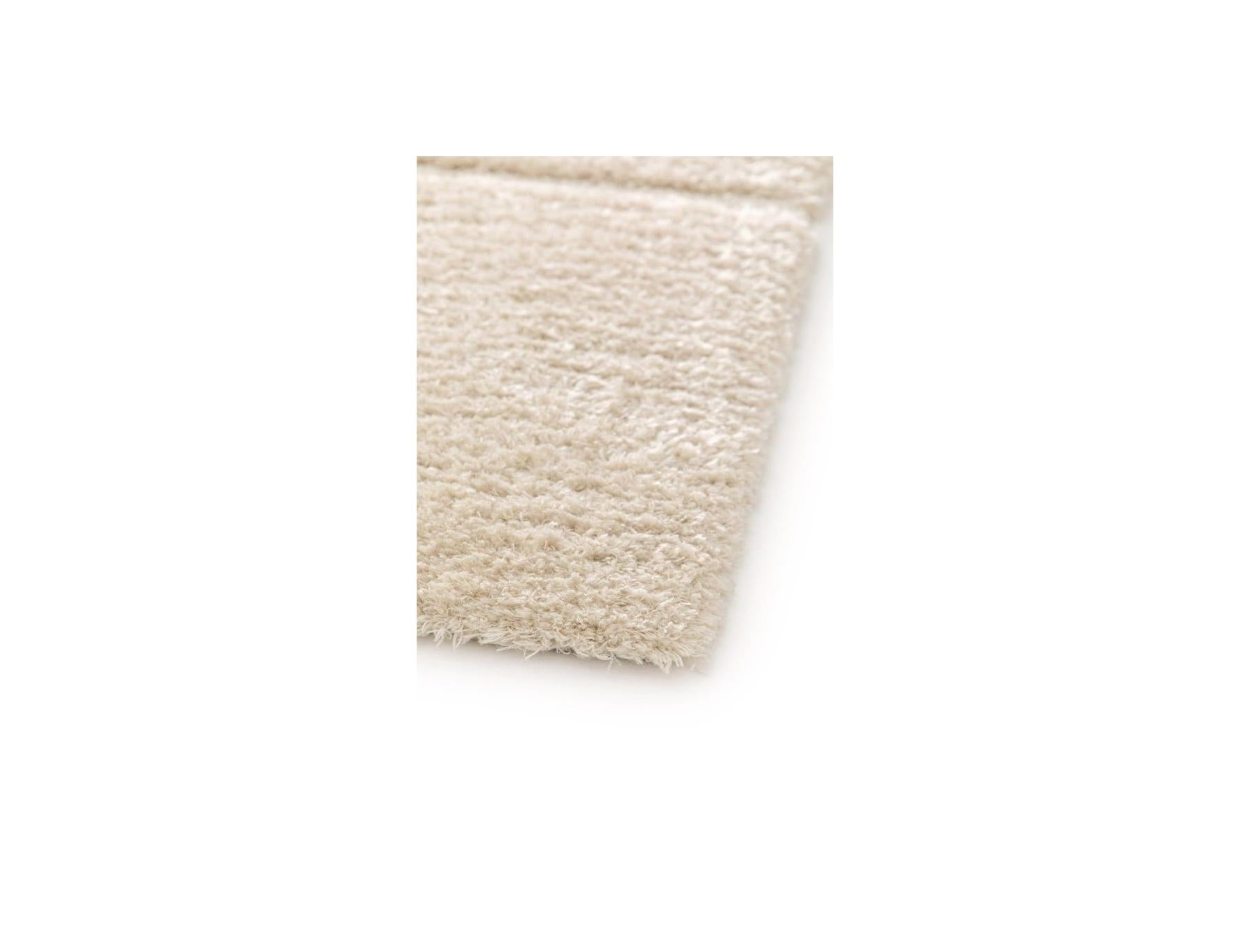 Caleb - Tapis Poils Longs - Motif Graphique - Beige