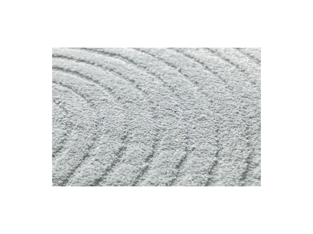 Herve - Tapis Poils Ras - Motif Abstrait - Bleu