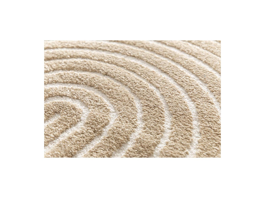 Herve - Low-Pile Rug - Abstract Pattern - Brown