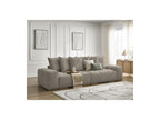 Anakin - Canapé Droit Fixe 3 Places - Tissu Bouclette - 6 Coussins
