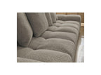 Anakin - Canapé Droit Fixe 3 Places - Tissu Bouclette - 6 Coussins