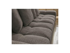 Anakin - Canapé Droit Fixe 3 Places - Tissu Bouclette - 6 Coussins