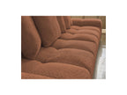 Anakin - Canapé Droit Fixe 3 Places - Tissu Bouclette - 6 Coussins