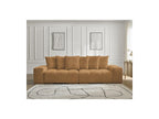 Anakin - Canapé Droit Fixe 3 Places - Tissu Bouclette - 6 Coussins
