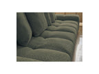 Anakin - Canapé Droit Fixe 3 Places - Tissu Bouclette - 6 Coussins