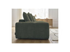 Anakin - Canapé Droit Fixe 3 Places - Tissu Bouclette - 6 Coussins