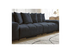 Anakin - Canapé Droit Fixe 3 Places - Tissu Bouclette - 6 Coussins