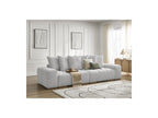 Anakin - Canapé Droit Fixe 3 Places - Tissu Bouclette - 6 Coussins