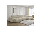 Anakin - Fixed Panoramic Sofa - Bouclé Fabric - 3 Cushions