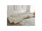 Anakin - Fixed Panoramic Sofa - Bouclé Fabric - 3 Cushions