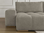 Anakin - Fixed Panoramic Sofa - Bouclé Fabric - 3 Cushions