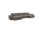 Anakin - Fixed Panoramic Sofa - Bouclé Fabric - 3 Cushions