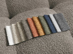 Anakin - Fixed Panoramic Sofa - Bouclé Fabric - 3 Cushions