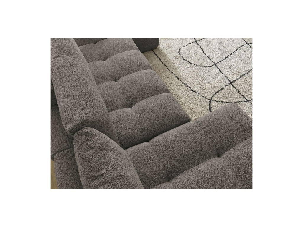 Anakin - Fixed Panoramic Sofa - Bouclé Fabric - 3 Cushions