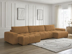 Anakin - Fixed Panoramic Sofa - Bouclé Fabric - 3 Cushions