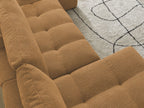 Anakin - Fixed Panoramic Sofa - Bouclé Fabric - 3 Cushions