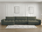 Anakin - Fixed Panoramic Sofa - Bouclé Fabric - 3 Cushions