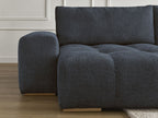 Anakin - Fixed Panoramic Sofa - Bouclé Fabric - 3 Cushions