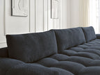 Anakin - Fixed Panoramic Sofa - Bouclé Fabric - 3 Cushions