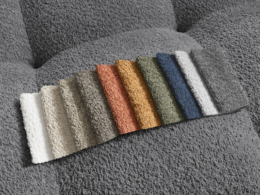 Anakin - Fixed Panoramic Sofa - Bouclé Fabric - 3 Cushions