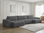 Anakin - Fixed Panoramic Sofa - Bouclé Fabric - 3 Cushions