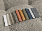 Anakin - Canapé D'Angle Réversible - Tissu Bouclette - 2 Coussins
