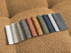 Anakin - Canapé D'Angle Réversible - Tissu Bouclette - 2 Coussins