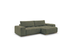 Anakin - Canapé D'Angle Réversible - Tissu Bouclette - 2 Coussins