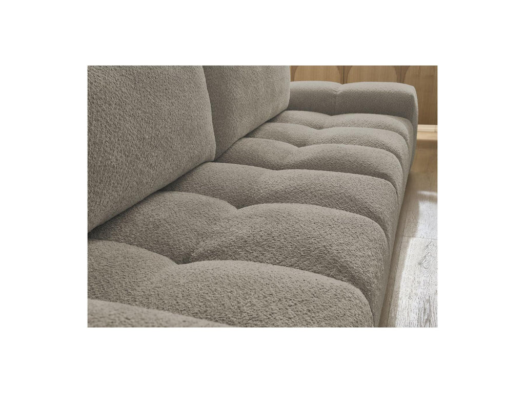 Anakin - Straight Convertible Sofa with Storage - Bouclé Fabric - 2 Cushions