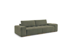 Anakin - Straight Convertible Sofa with Storage - Bouclé Fabric - 2 Cushions