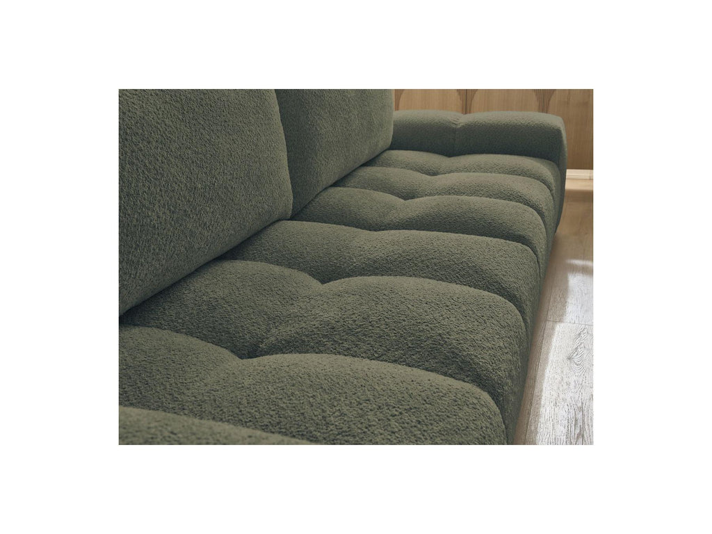 Anakin - Straight Convertible Sofa with Storage - Bouclé Fabric - 2 Cushions