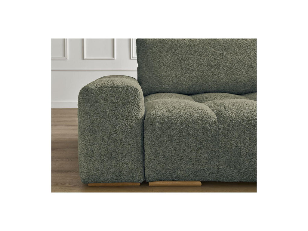 Anakin - Straight Convertible Sofa with Storage - Bouclé Fabric - 2 Cushions
