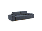 Anakin - Straight Convertible Sofa with Storage - Bouclé Fabric - 2 Cushions