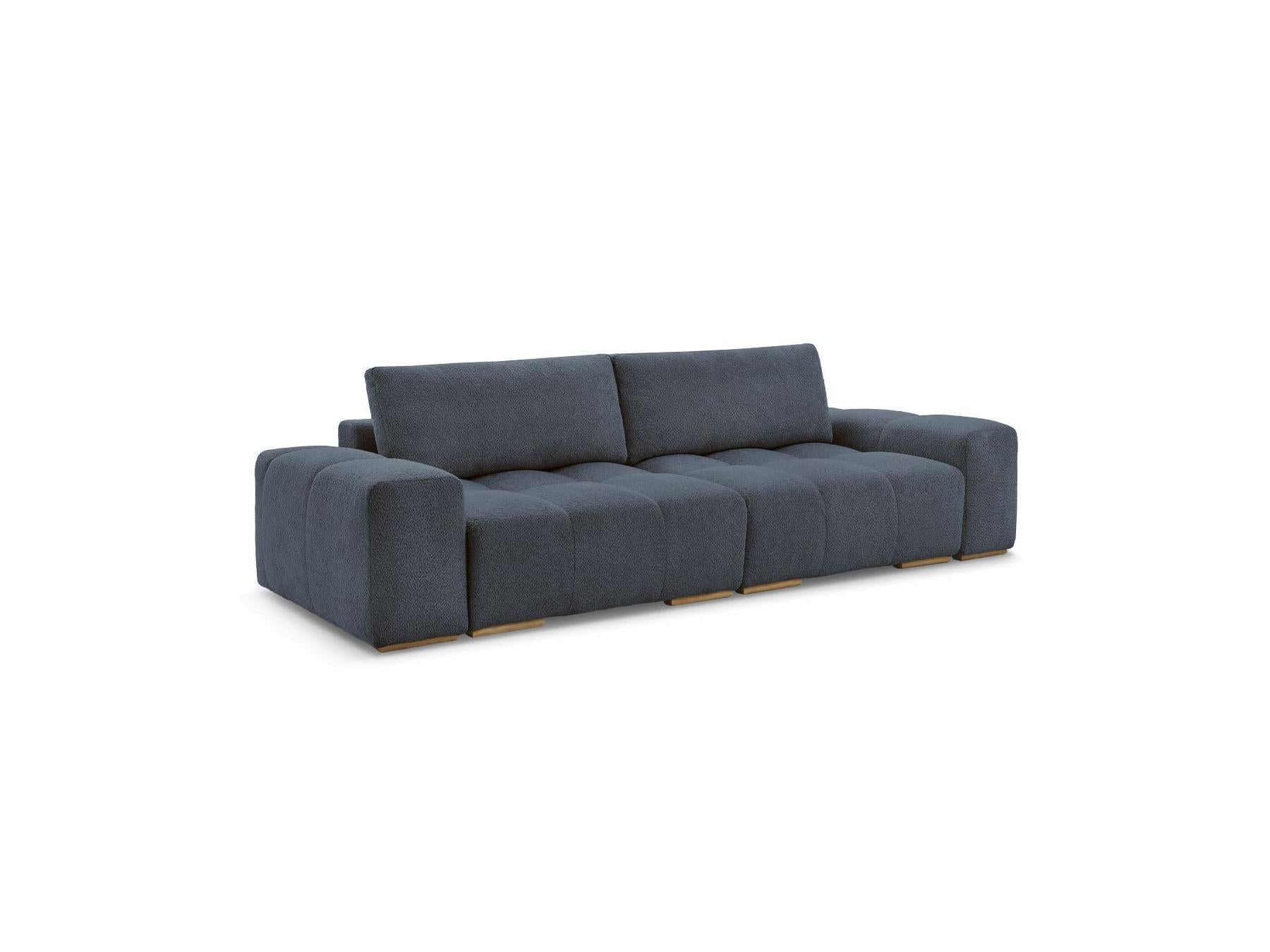 Anakin - Straight Convertible Sofa with Storage - Bouclé Fabric - 2 Cushions