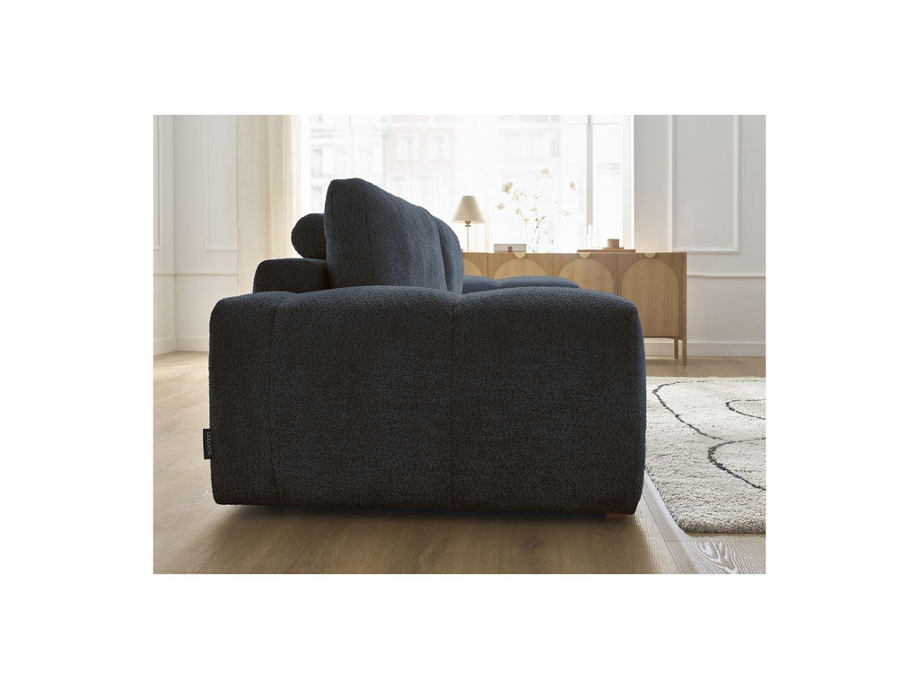 Anakin - Straight Convertible Sofa with Storage - Bouclé Fabric - 2 Cushions