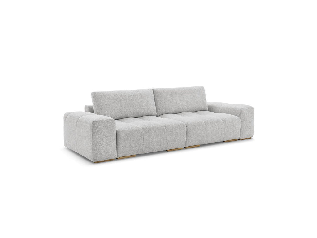 Anakin - Straight Convertible Sofa with Storage - Bouclé Fabric - 2 Cushions