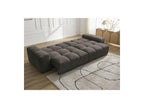 Anakin - Canapé Droit Convertible Coffre - Tissu Bouclette - 6 Coussins
