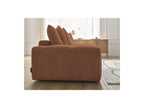 Anakin - Canapé Droit Convertible Coffre - Tissu Bouclette - 6 Coussins