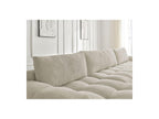 Anakin - Canapé Panoramique Convertible Coffre - Tissu Bouclette - 3 Coussins
