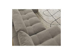 Anakin - Canapé Panoramique Convertible Coffre - Tissu Bouclette - 3 Coussins