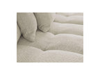 Anakin - Canapé Panoramique Convertible Coffre - Tissu Bouclette - 10 Coussins