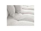 Anakin - Canapé Panoramique Convertible Coffre - Tissu Bouclette - 10 Coussins